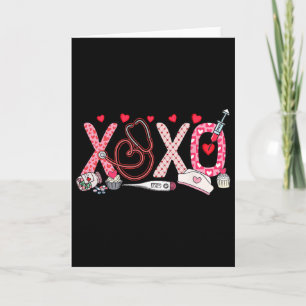 Tarjeta Xoxo Xo Xo Enfermera San Valentín Hombres Mujeres