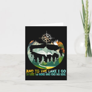 Tarjeta Y Al Lago Voy A Perder Mi Mente Pescado Camping