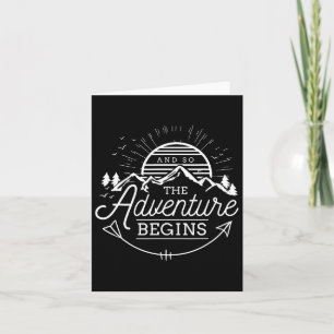 Tarjeta Y Así La Aventura Comienza A Camping De Aventura