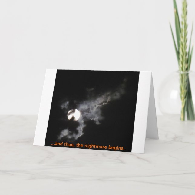 Tarjeta … Y así, la pesadilla comienza (Anverso)
