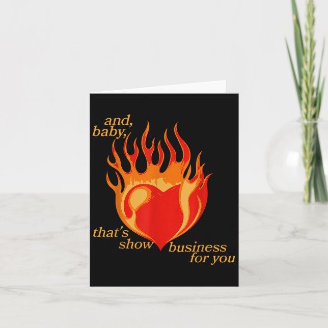 Tarjeta Y Bebé Que Muestra Negocios Para Usted (Anverso)