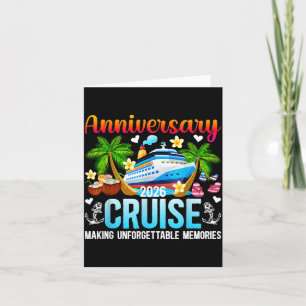 Tarjeta Y crucero de aniversario creando recuerdos Esposo