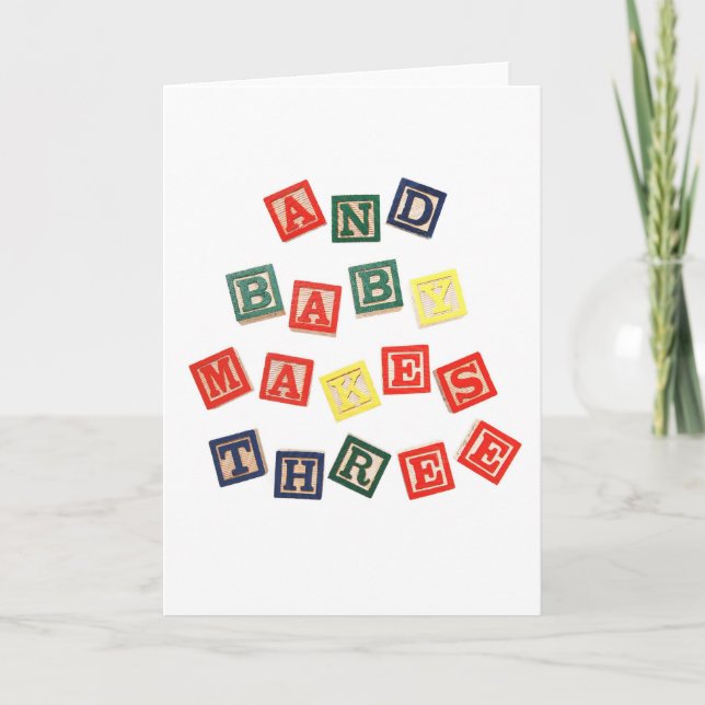 Tarjeta Y el bebé hace 3 (Anverso)