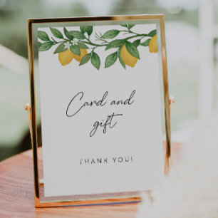 tarjeta y letrero de regalo para baby shower de pe