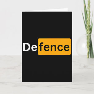 Tarjeta Y Regalos de Fútbol - Defensa