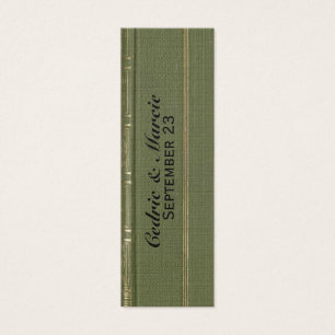 Tarjeta y señal del lugar del Libro verde del