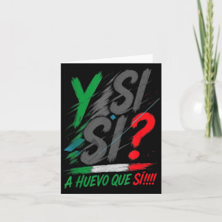 Tarjeta Y Si Sí español Y Si Sí México Mexicano Optimista
