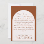 Tarjeta y sobre Personalizado de cápsula de tiempo<br><div class="desc">Estas tarjetas de la cápsula del tiempo fueron el artículo más hablado en mi boda. Colóquelos en cada asiento y los huéspedes le escribirán una nota corta, que no se abrirá hasta el aniversario que coincida con su número de mesa. Por ejemplo, no abrirá las notas de la tabla 7...</div>