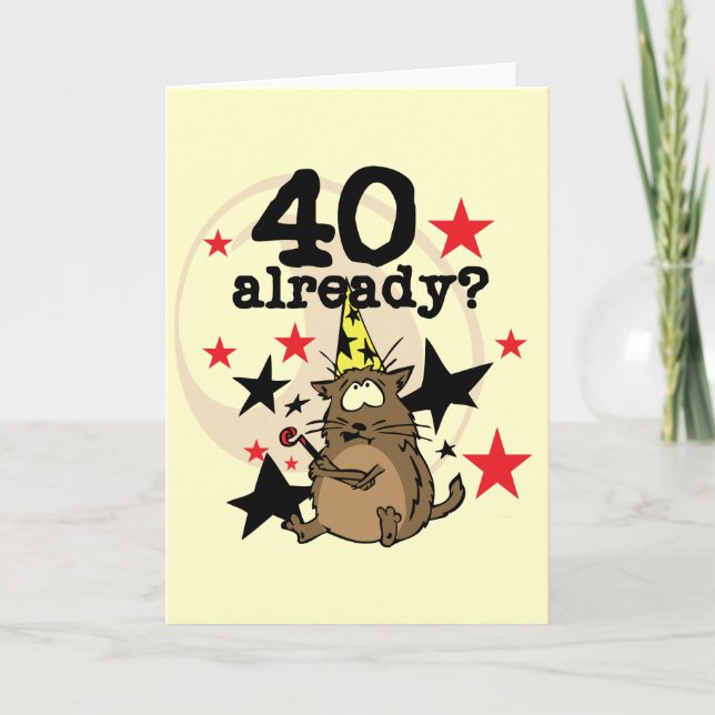 Tarjeta Ya 40 Cumpleaños (Anverso)