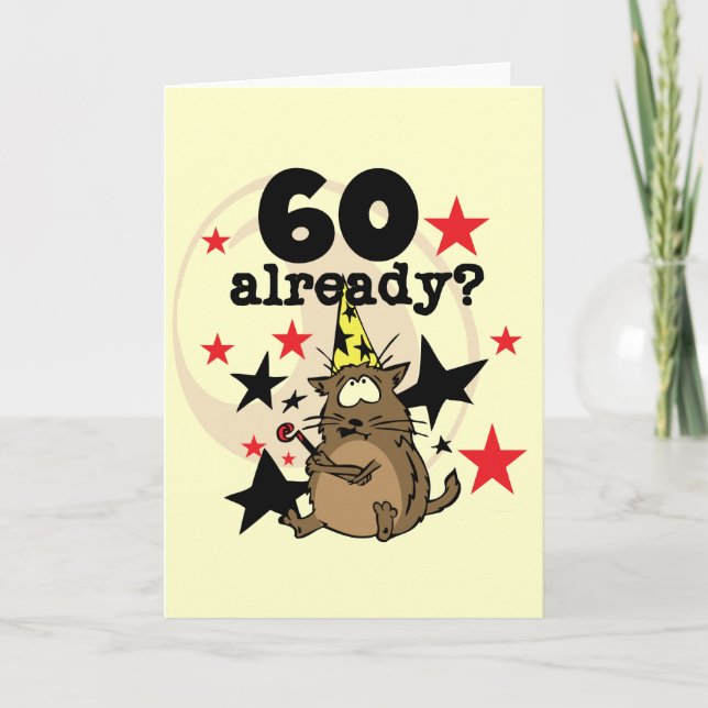 Tarjeta Ya 60 cumpleaños (Anverso)