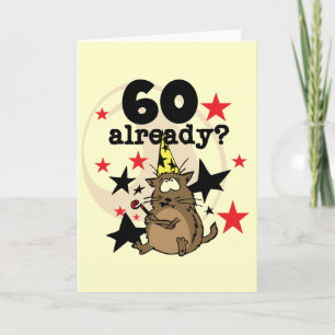 Tarjeta Ya 60 cumpleaños