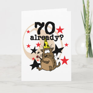 Tarjeta Ya 70 cumpleaños