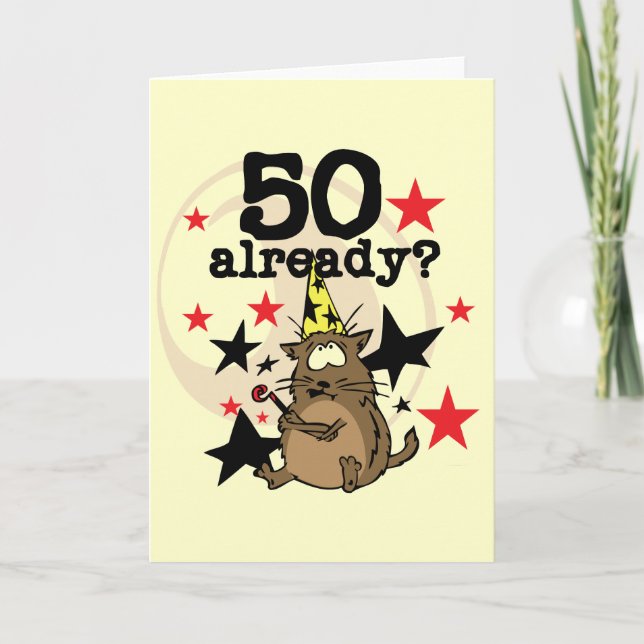 Tarjeta Ya cumpleaños 50 (Anverso)