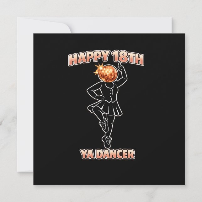 Tarjeta Ya Dancer Cumpleaños Divertido Escocés Escocia (Anverso)