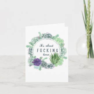 Tarjeta Ya era hora - diseño por petición