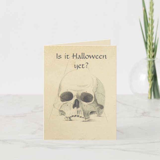 Tarjeta ¿Ya es Halloween? (Anverso)