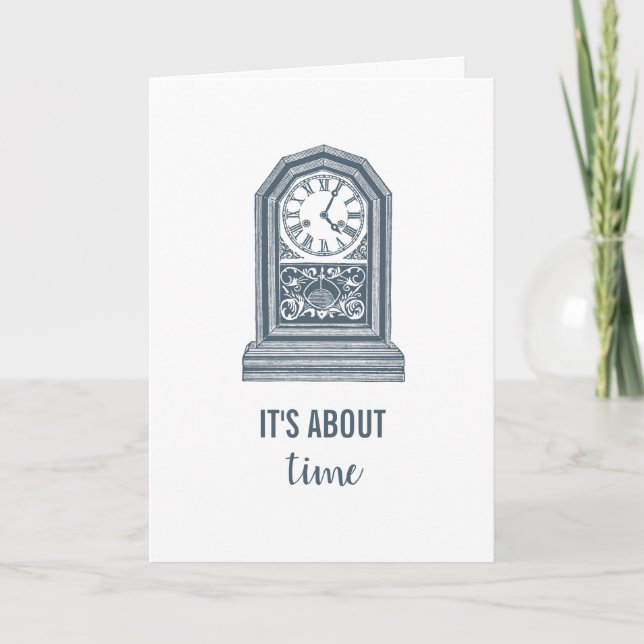 Tarjeta Ya es hora de que el reloj de la época (Anverso)