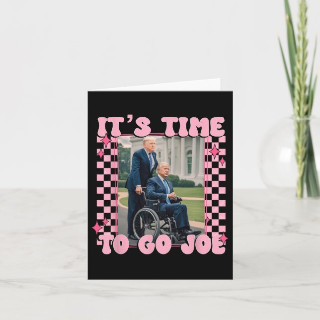 Tarjeta Ya es hora de que Joe Funny Trump 2024 (Anverso)