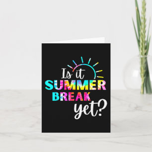 Tarjeta ¿Ya es verano? Apreciación a los maestros 2 