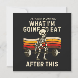 Tarjeta Ya estoy planeando lo que voy a comer después de e