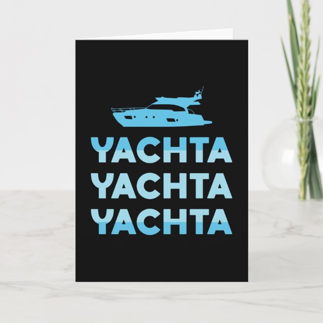 Tarjeta Yachta Yachta Yachta Yate Bote (Anverso)