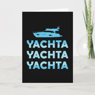 Tarjeta Yachta Yachta Yachta Yate Bote