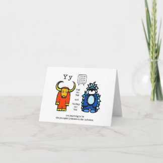 Tarjeta Yak and Yeti note card