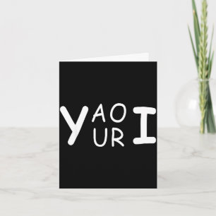 Tarjeta Yaouri eres divertido juego de palabras meme minim