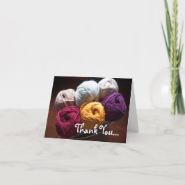 Tarjeta Yarn de agradecimiento para el medidor de 
