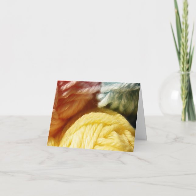 Tarjeta Yarn suave - Personalizado versión 3 (Anverso)