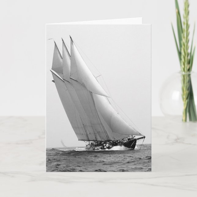 Tarjeta Yate de Carreras Atlantic, 1904 (Anverso)