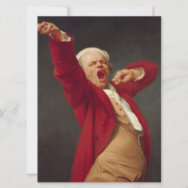 Tarjeta Yawning Man (autorretrato) (de Joseph Ducreux)