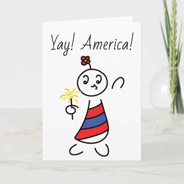 Tarjeta ¡Yay! ¡América! (Anverso)