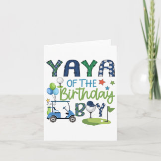 Tarjeta Yaya Del Ave De Nacimiento En Un Deporte De Golf