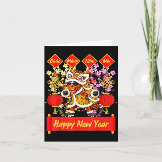 Tarjeta Year Of The Horse 2026 Vietnamese Lunar New Year 2 (Anverso)