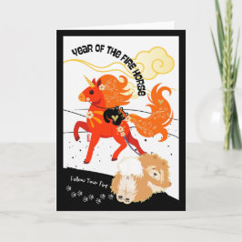 Tarjeta YEAR OF THE HORSE Chow