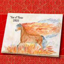 Year of the Horse with Fire Happy New Year 2026