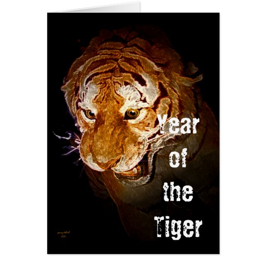 Tarjeta Yearr del tigre