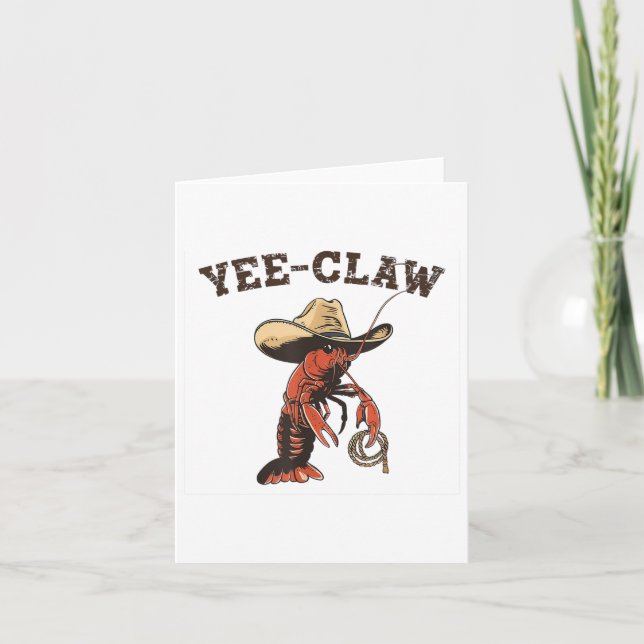 Tarjeta Yee Claw Crawfish Cajun (Anverso)