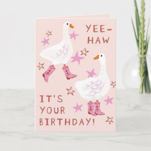 Tarjeta Yee Haw, es tu saludo de cumpleaños