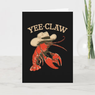 Tarjeta Yeeclaw Western Cowboy Langostinos Hervir Verano M