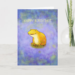 Tarjeta Yellor Frog (personalizable)