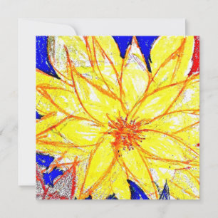 Tarjeta Yellow Dahlia