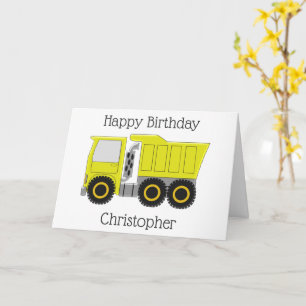 Tarjeta Yellow Lorry Birthday