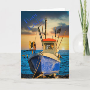 Tarjeta Yendo a pescar