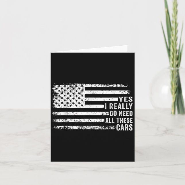 Tarjeta Yes I Really Do Need All These Funny Garage Mechan (Anverso)