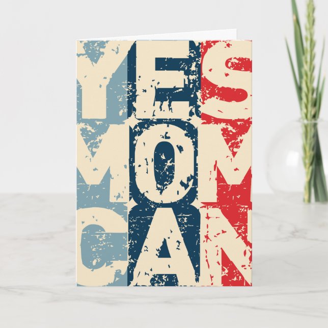Tarjeta Yes Mom Can (Anverso)