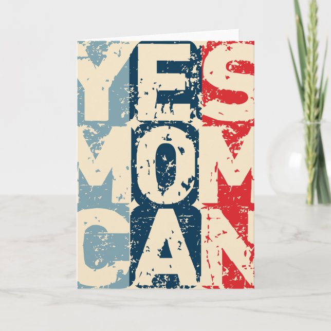 Tarjeta Yes Mom Can (Anverso)