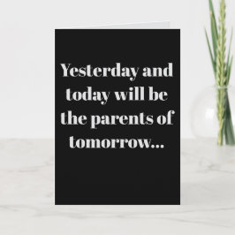 Tarjeta Yesterday and today...