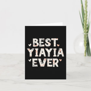 Tarjeta Yiayia Ever Floral Family Love Hearts Yia-yia